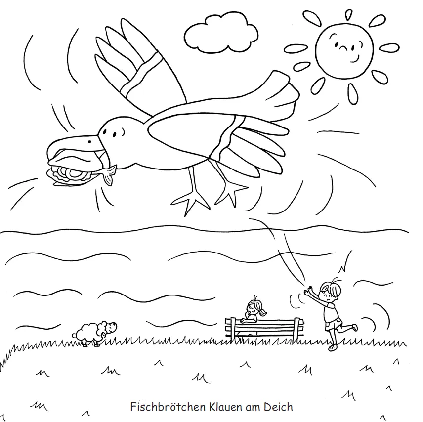 Isensee Verlag Malbuch Ostfriesland Malbuch 48 Seiten Kinder