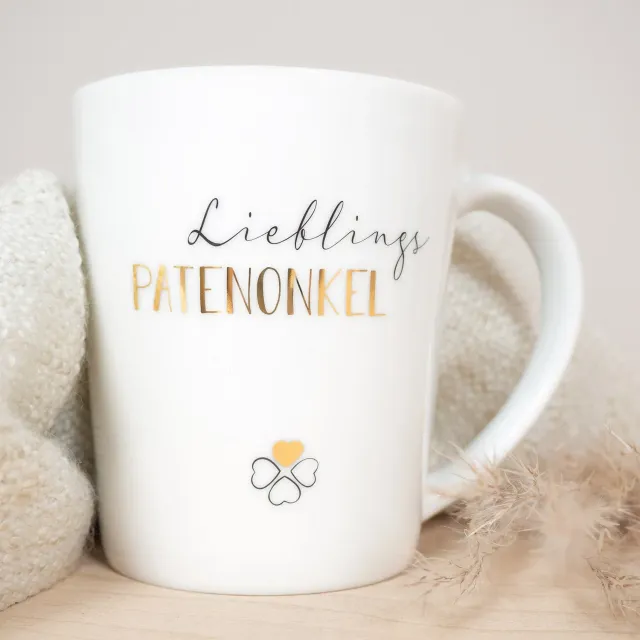 MINTKIND Lieblings Patenonkel Tasse 250 ml Echtgold