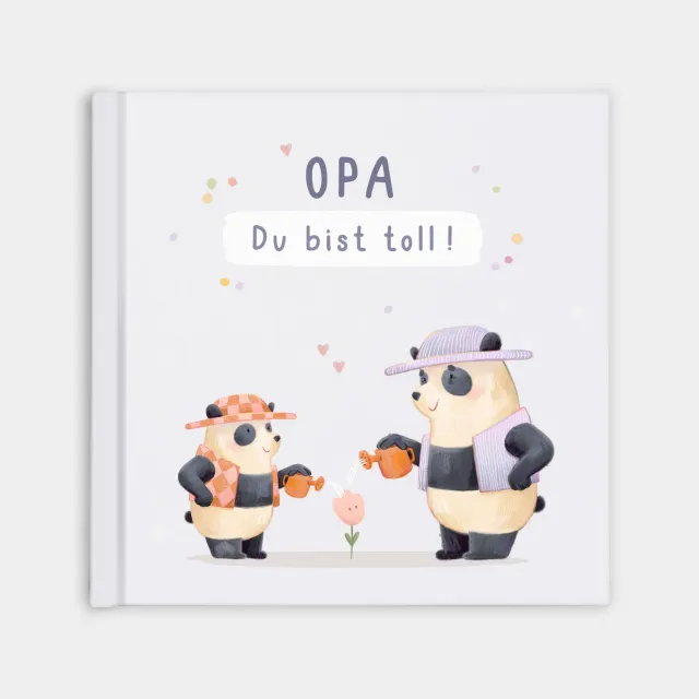 MINTKIND Opa du bist toll Geschenkbuch Ausfüllbuch Enkel