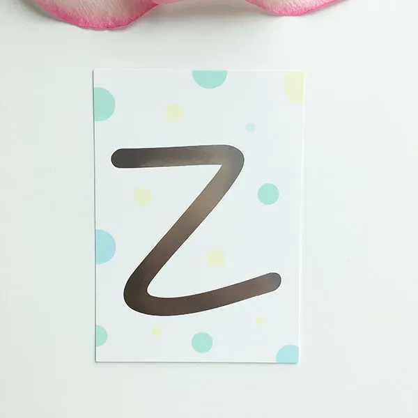 MINTKIND Mini-Kärtchen Z Karten Silber Pastell DIN A7