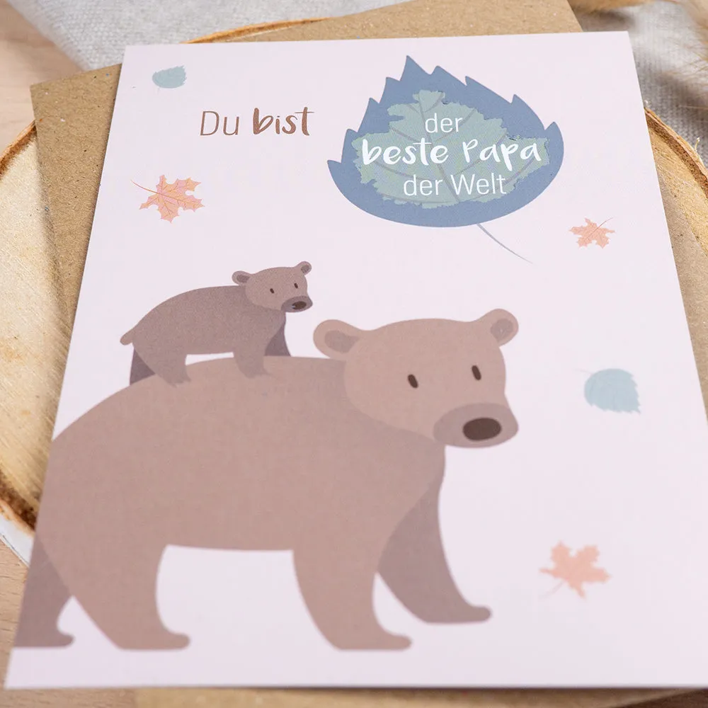 MINTKIND Du bist der beste Papa der Welt Rubbelkarte A6