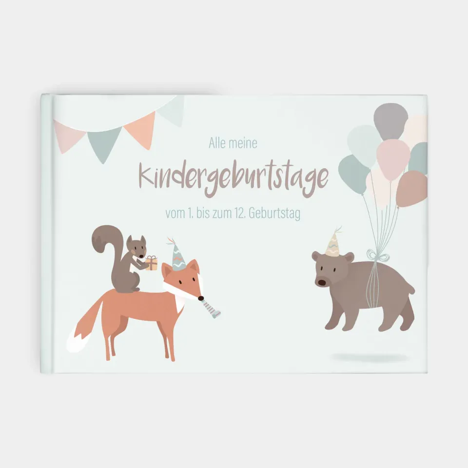MINTKIND Alle meine Kindergeburtstage Erinnerungsalbum Beige 1-12