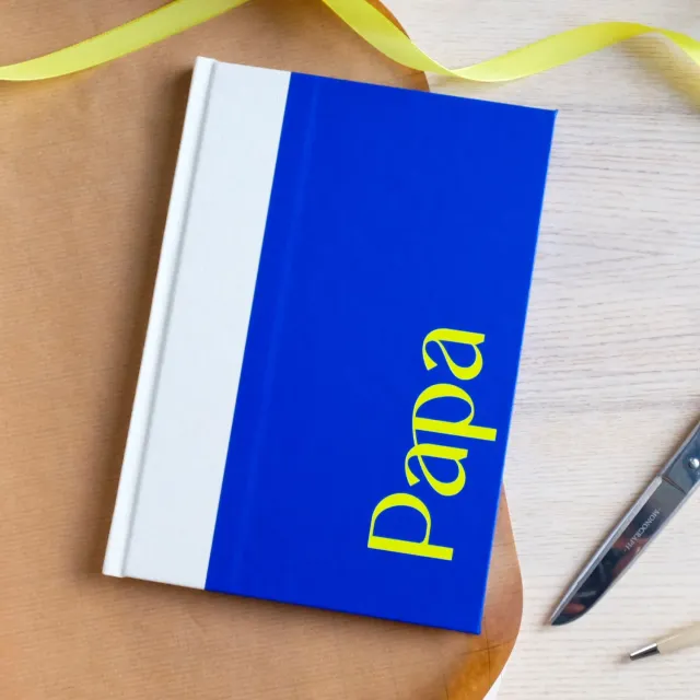 MINTKIND Papa Buch zum Ausfüllen Geschenkbuch mit Sticker
