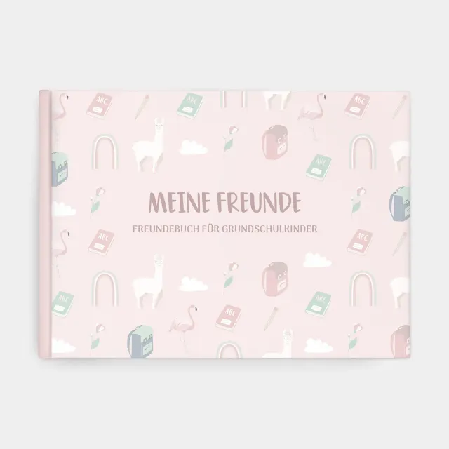 MINTKIND Meine Schulfreunde Freundebuch Rosa Grundschule