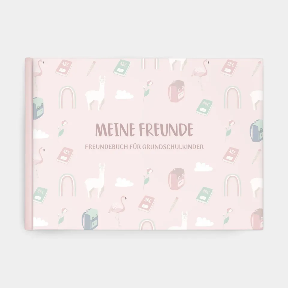 MINTKIND Meine Schulfreunde Freundebuch Rosa Grundschule