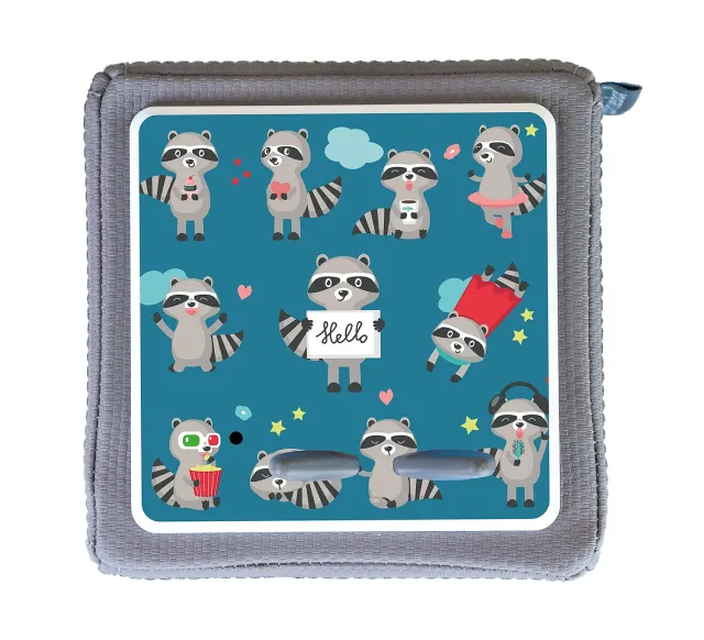 MeinBaby123 Waschbären Toniebox Schutzfolie Blau Sticker