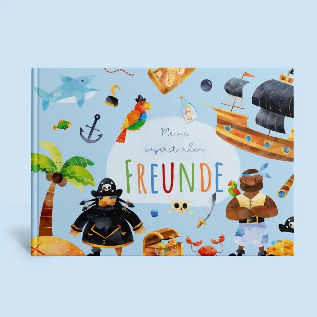 MeinBaby123 Freundebuch Piraten Hardcover 26 Freunde