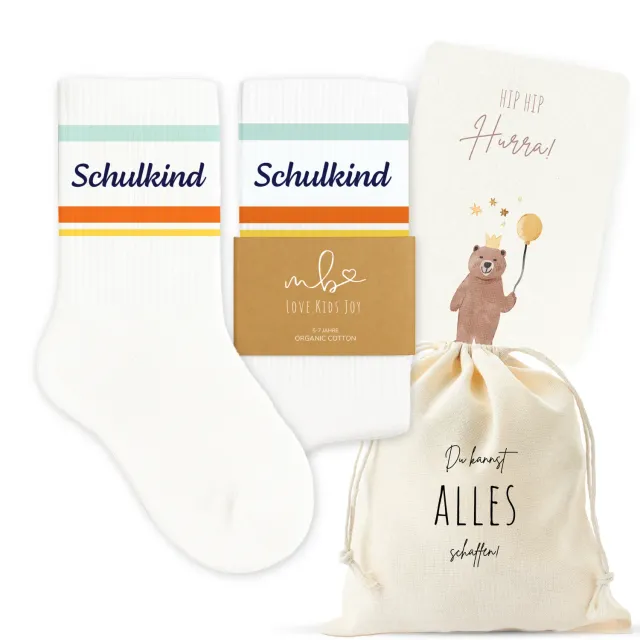 MeinBaby123 Schulkind Socken bunt Baumwolle 5-7 Jahre