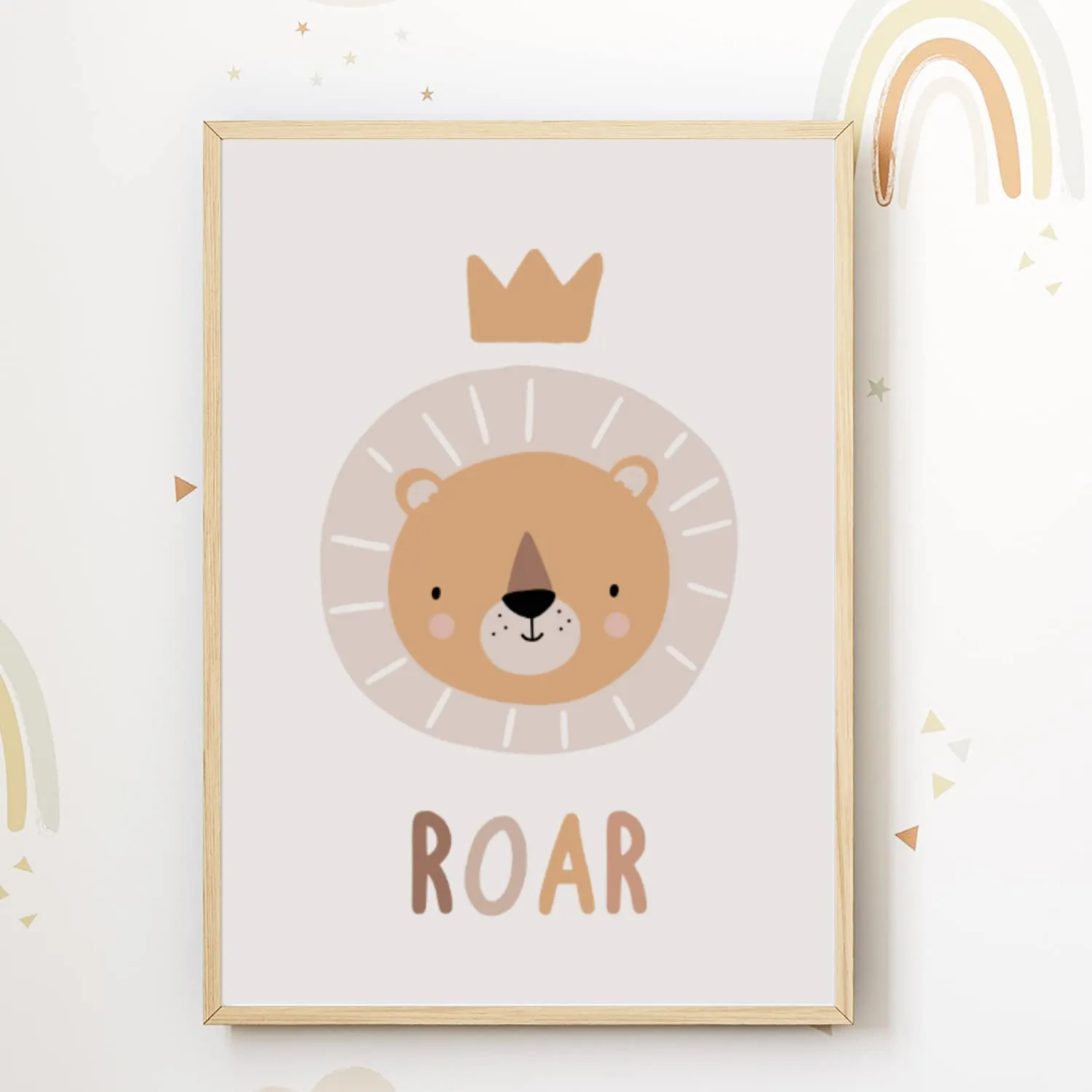 MeinBaby123 Alpaka & Freunde Poster 8er Set A4/A5 Boho