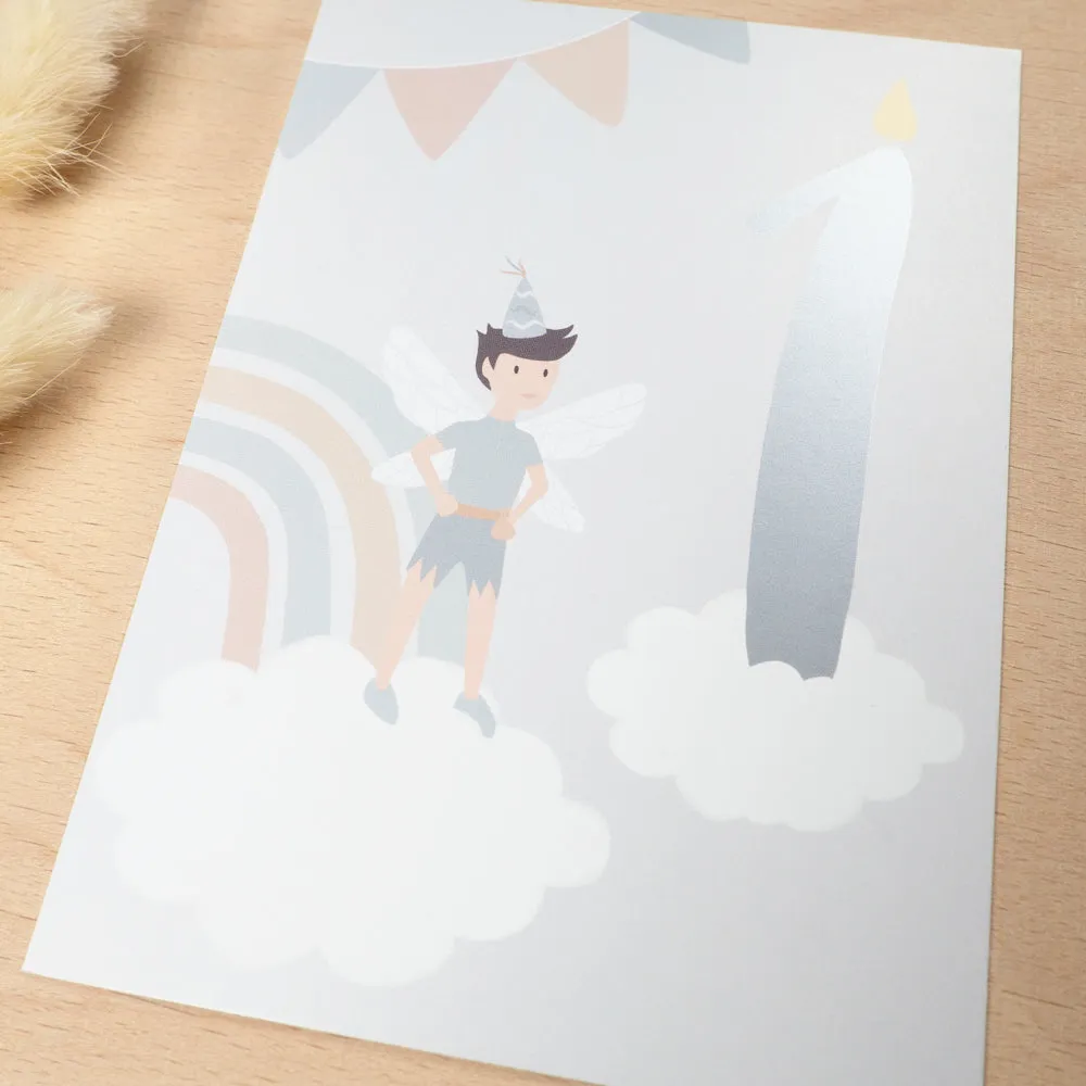 MINTKIND Glückwunschkarte 1 Elf Karte 1. Geburtstag