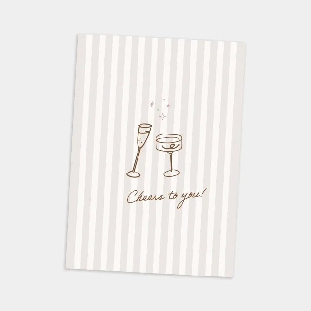 MINTKIND Cheers to you Postkarte Spruch DIN A6 400g