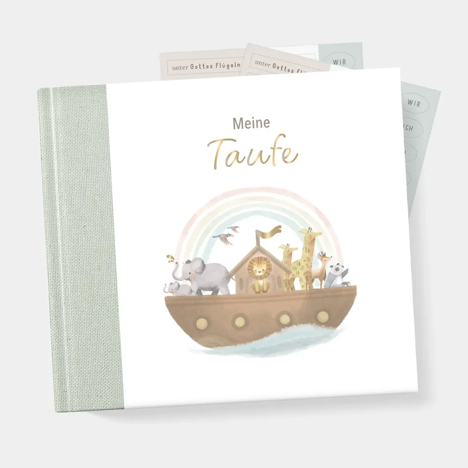 MINTKIND Meine Taufe Gästebuch Wald Tauferinnerung 72 Seiten