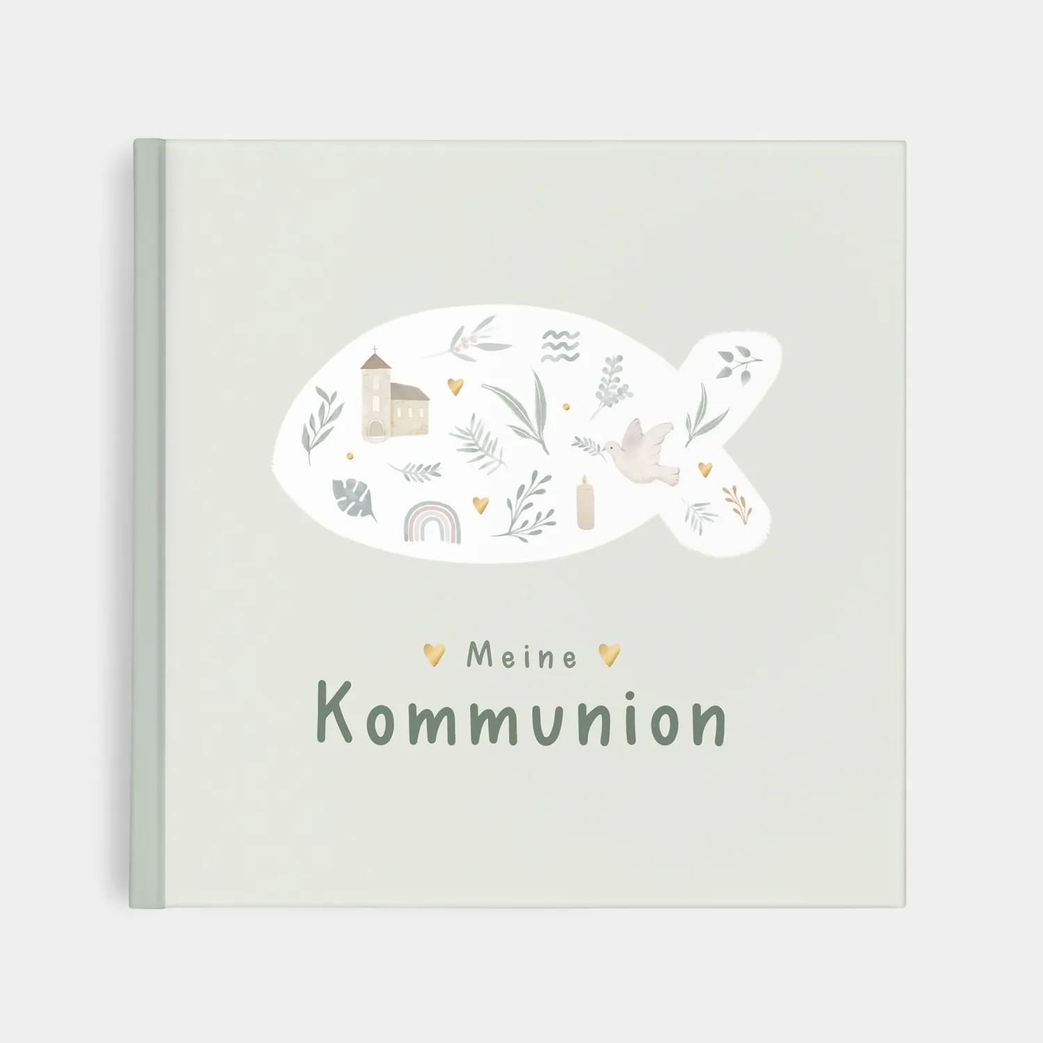 MINTKIND Meine Kommunion Erinnerungsalbum Rosa Kommunion