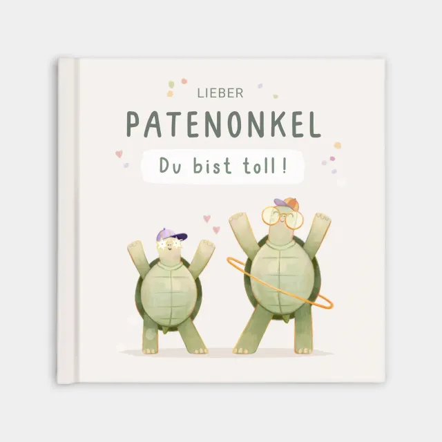 MINTKIND Lieber Patenonkel Du bist toll Geschenkbuch zum Ausfüllen