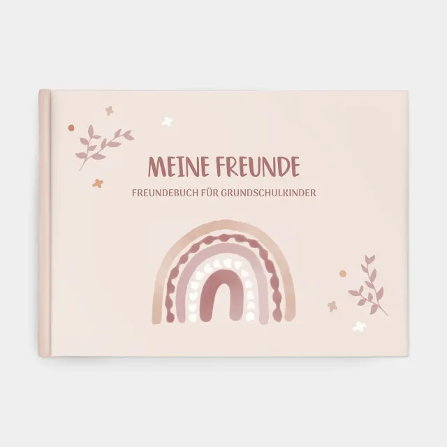 MINTKIND Freundebuch Grundschule Regenbogen Mint 80 Seiten