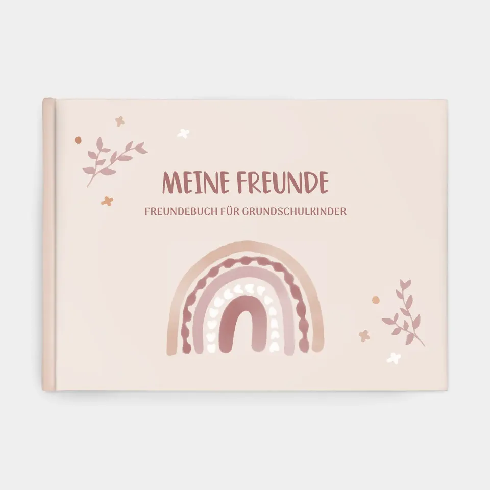 MINTKIND Freundebuch Grundschule Regenbogen Mint 80 Seiten