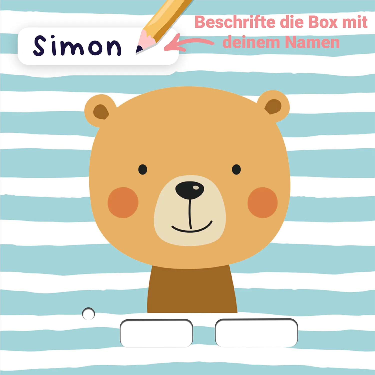 MeinBaby123 Toniebox Bär Schutzfolie Sticker wasserfest