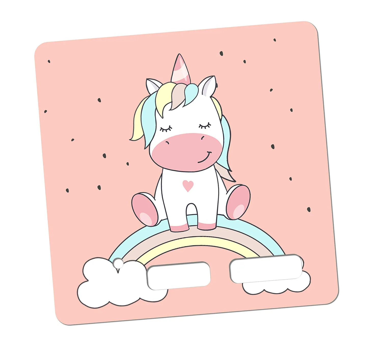 MeinBaby123 Einhorn Toniebox Sticker Schutzfolie Regenbogen
