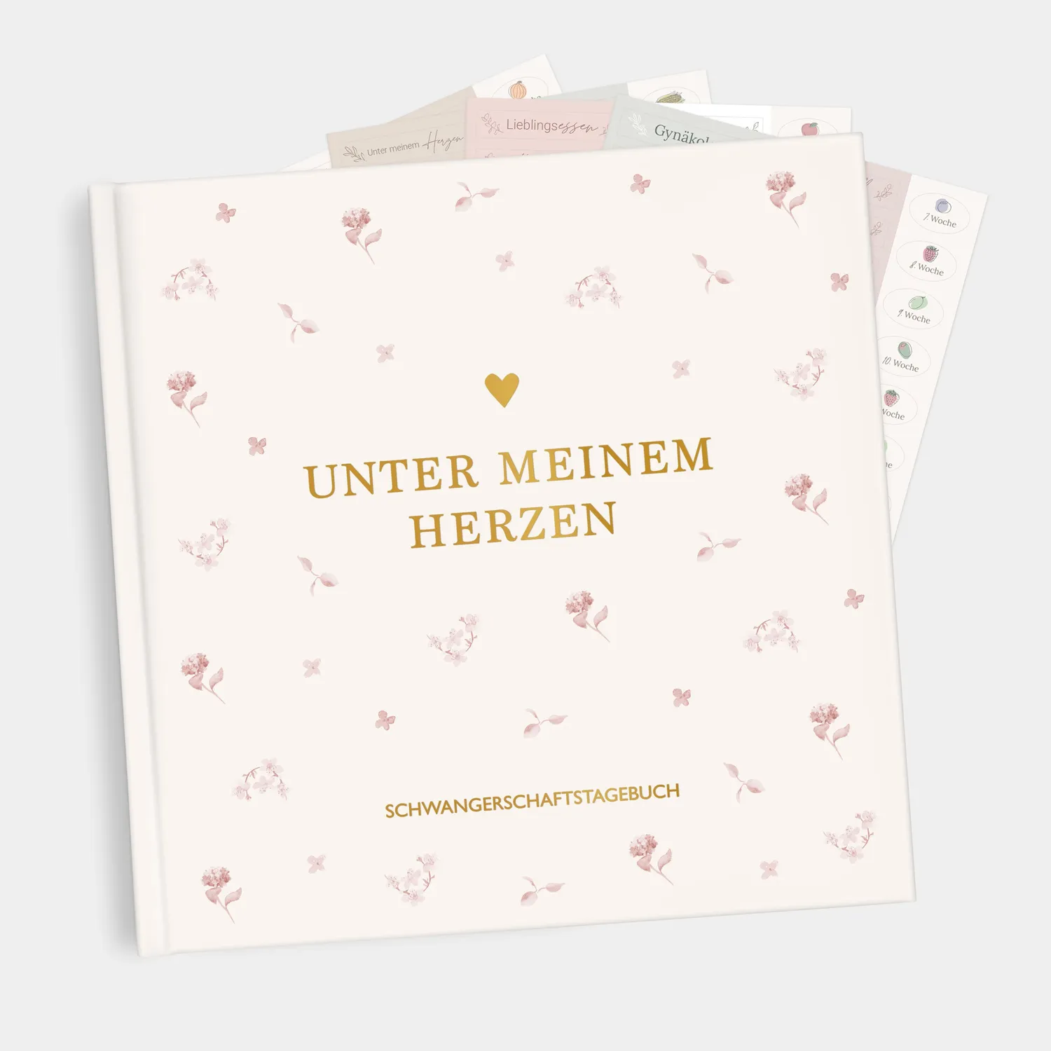 MINTKIND Meine Schwangerschaft Tagebuch Leinen Creme 112 S.