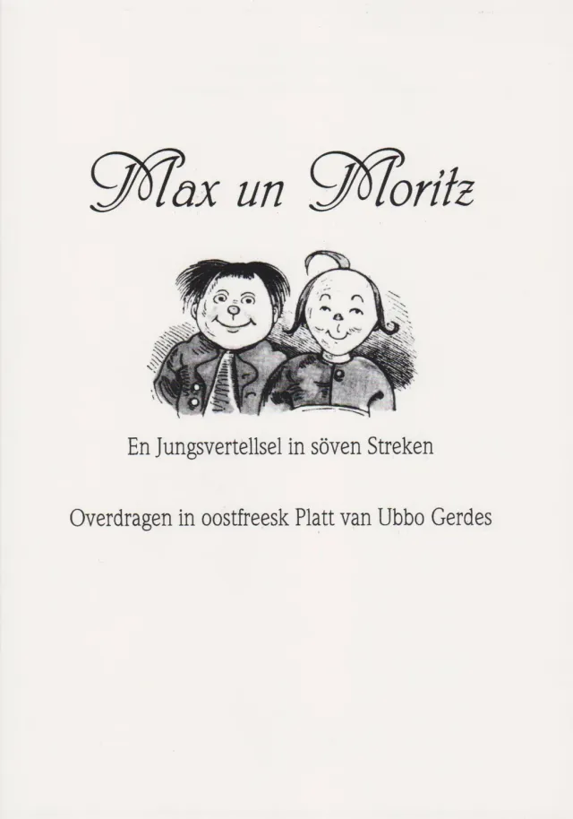 Isensee Verlag Max un Moritz Buch plattdeutsch