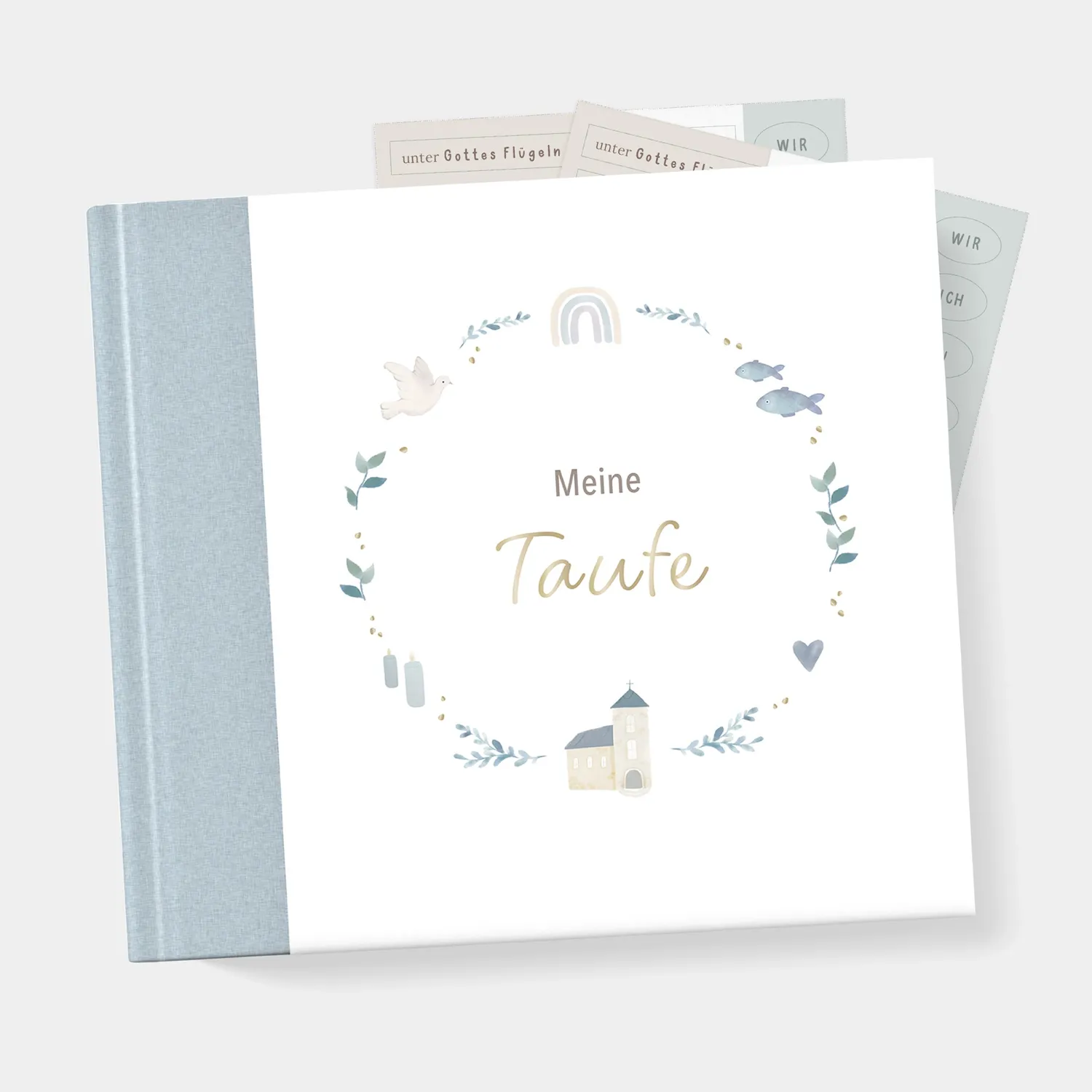 MINTKIND Meine Taufe Gästebuch Wald Tauferinnerung 72 Seiten