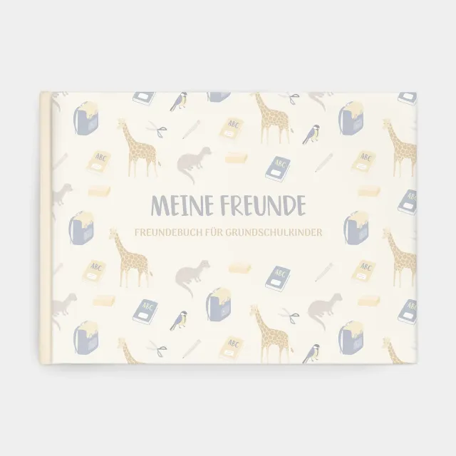 MINTKIND Meine Schulfreunde Freundebuch Natur A5 96 Seiten