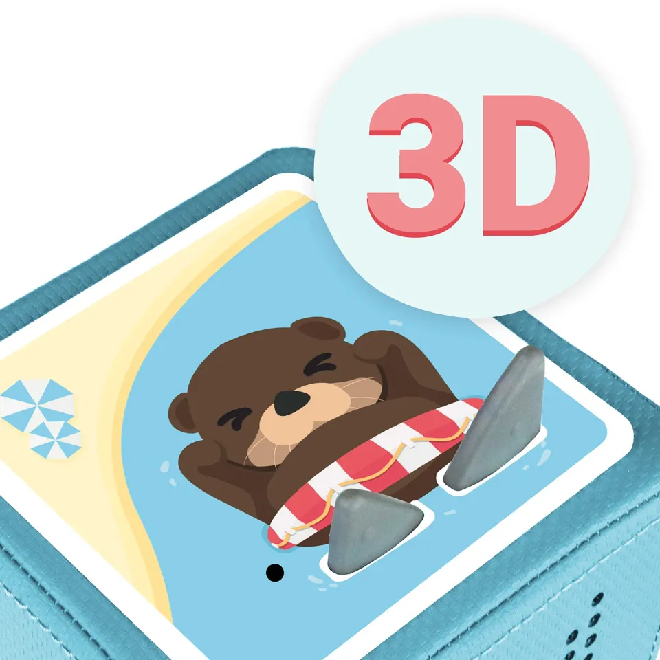 MeinBaby123 Toniebox Schutzfolie Kleiner Otter 3D-Effekt