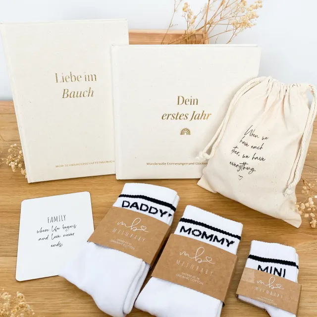 MeinBaby123 SSW-Tagebuch Babyalbum Socken Komplett-Set