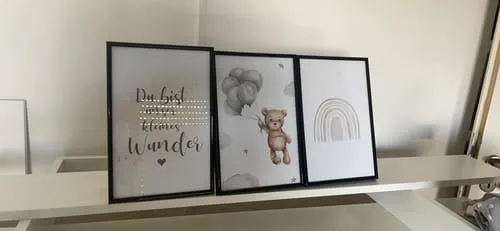 MeinBaby123 Bagger Poster 3er Set A4 matt