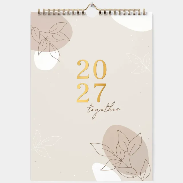 MINTKIND kind of hazel Familienkalender 2027 Wand