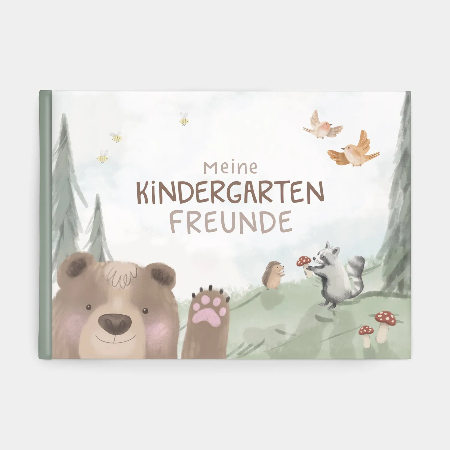 MINTKIND Kindergarten Freundebuch Waldtiere Bär DIN A5