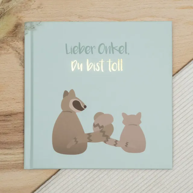MINTKIND Lieber Onkel du bist toll Geschenkbuch 32 Seiten