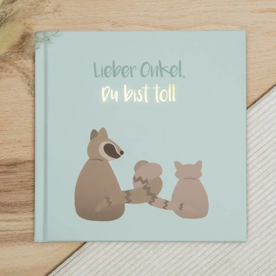 MINTKIND Lieber Onkel du bist toll Geschenkbuch 32 Seiten