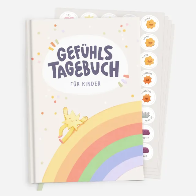 MINTKIND Gefühlstagebuch für Kinder Tagebuch 100 Tage