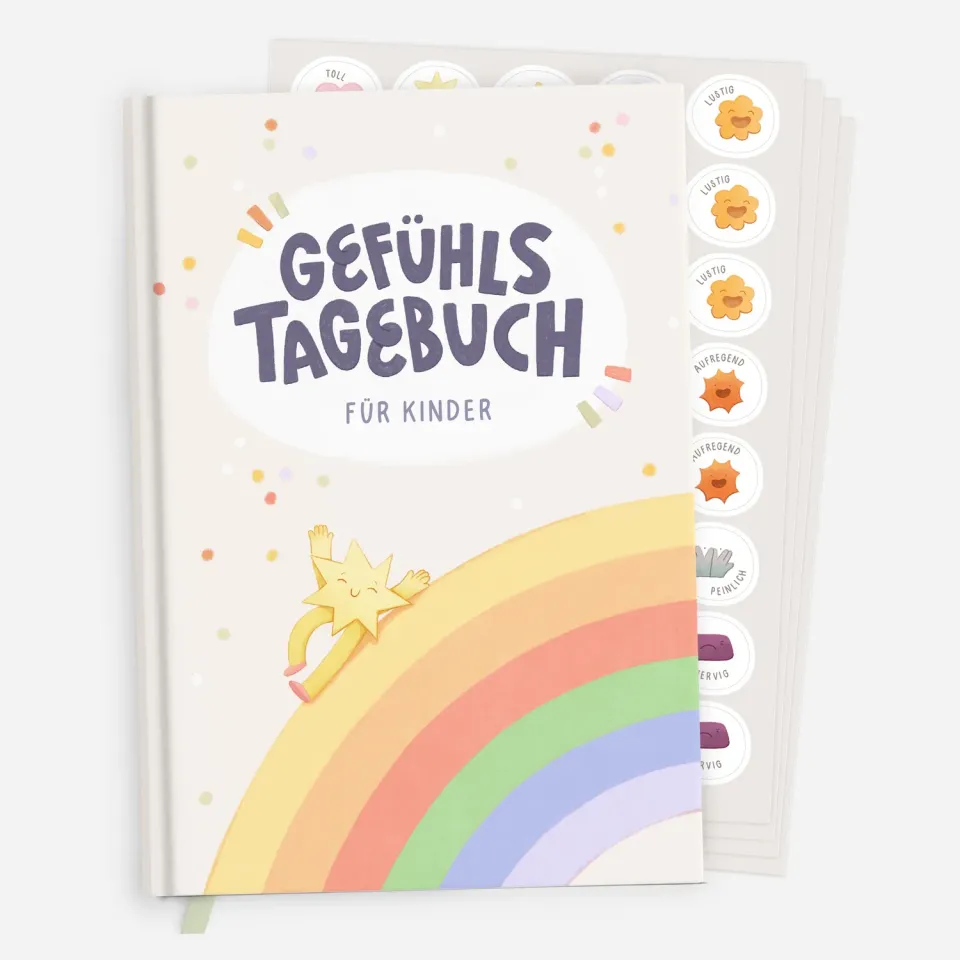 MINTKIND Gefühlstagebuch für Kinder Tagebuch 100 Tage