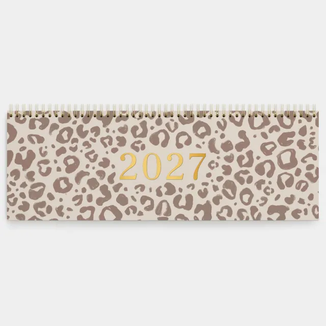 MINTKIND kind of hazel Tischkalender 2027 Leo 52 Wochen