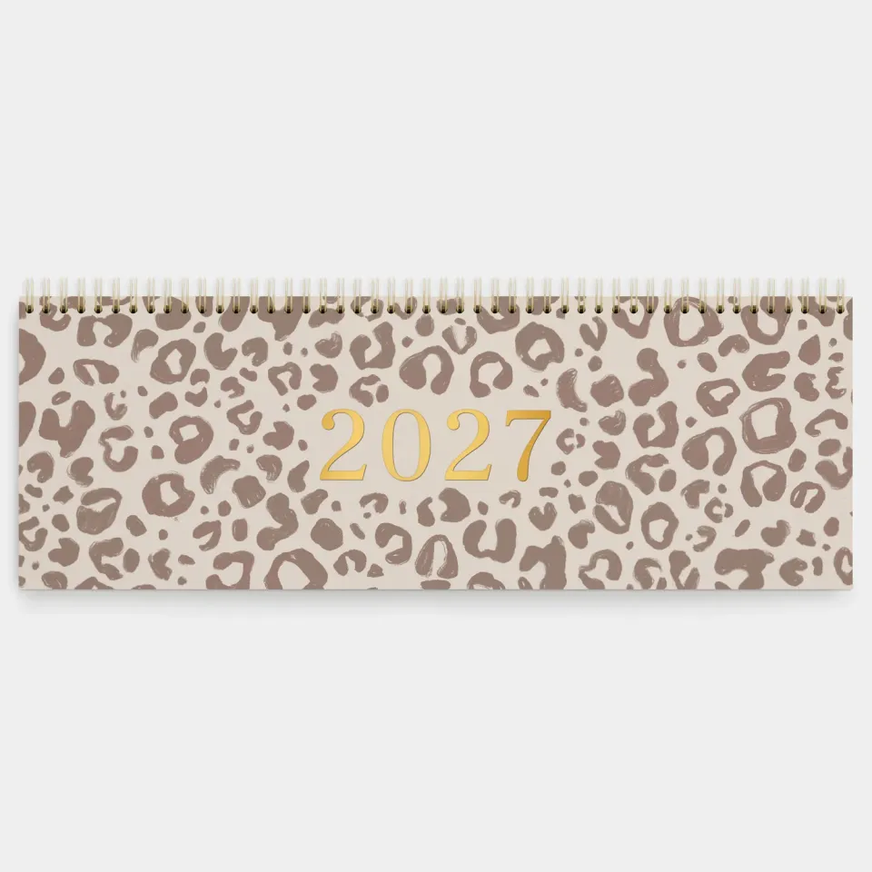 MINTKIND kind of hazel Tischkalender 2027 Leo 52 Wochen
