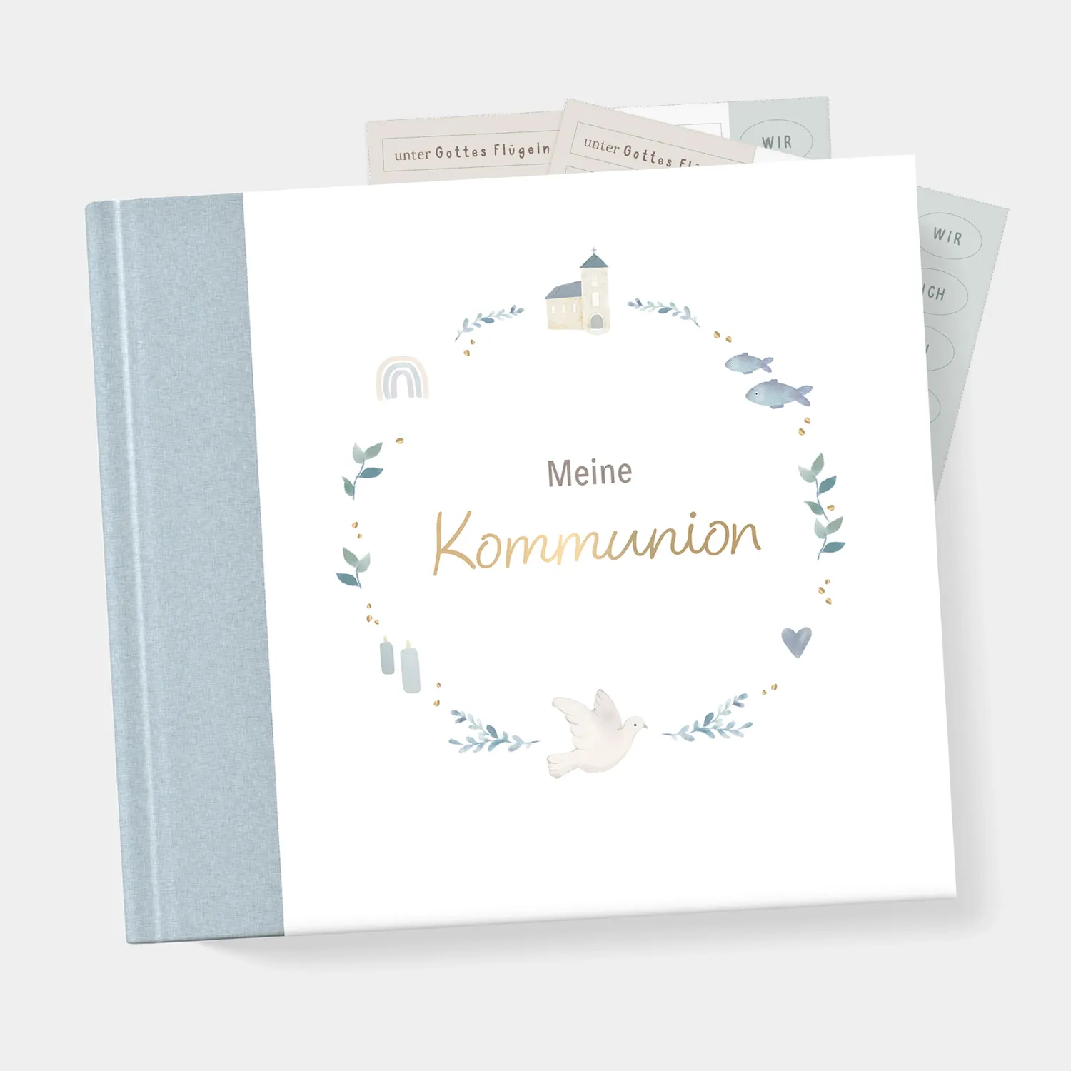 MINTKIND Meine Kommunion Gästebuch 72 Seiten Erinnerung
