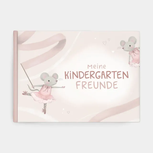 MINTKIND Kindergarten Ballerina Freundebuch 25 Seiten Rosa