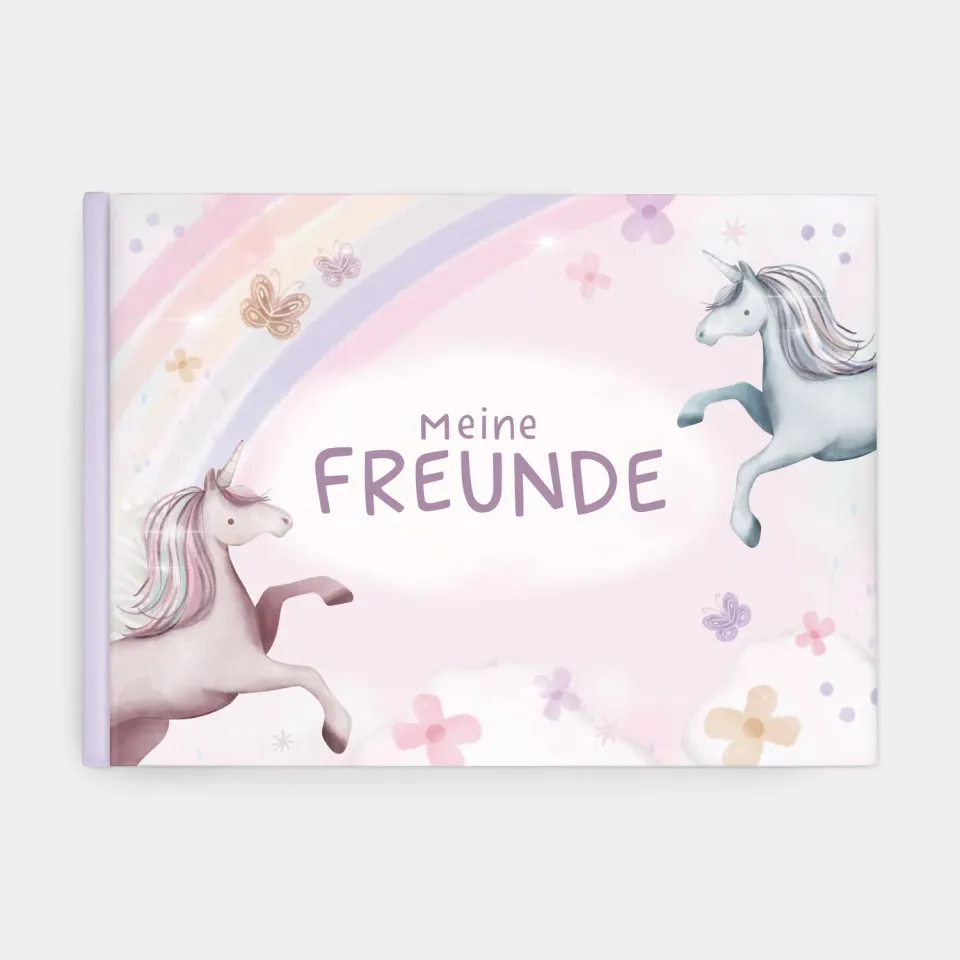 MINTKIND Freundebuch Grundschule Einhorn 30 Einträge A5