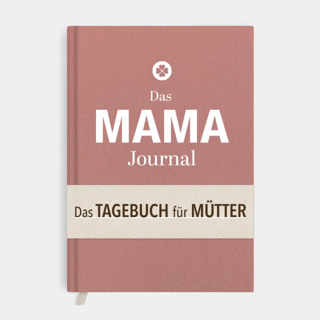 MINTKIND Mama Journal Tagebuch Leinen Beige geführt