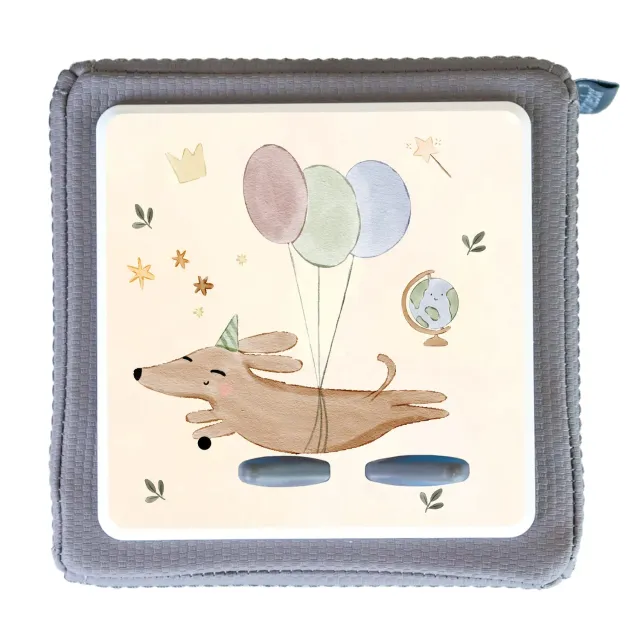 MeinBaby123 Toniebox Schutzfolie Hund mit Luftballon