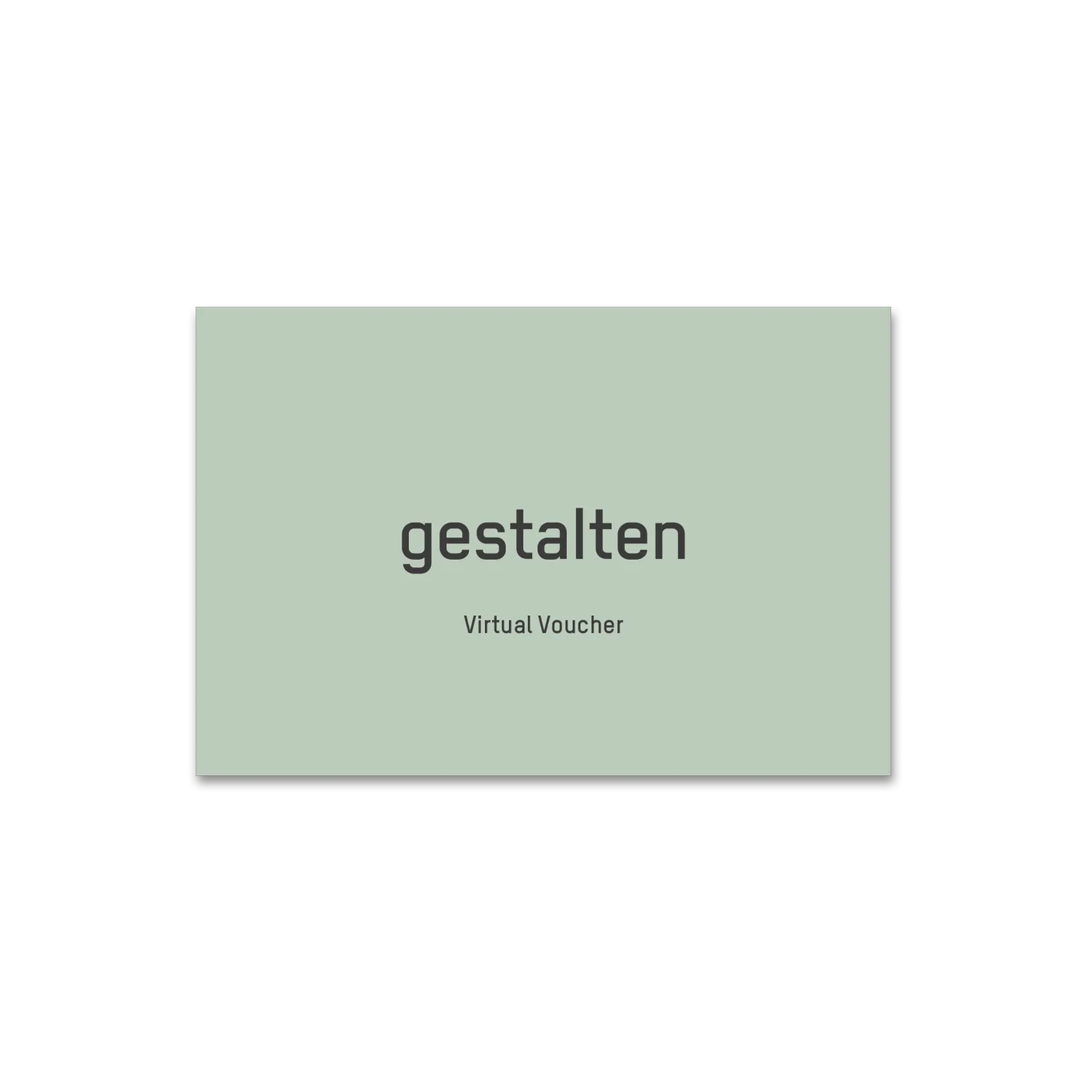 Gestalten Gift Card Gutschein 20 Euro digital