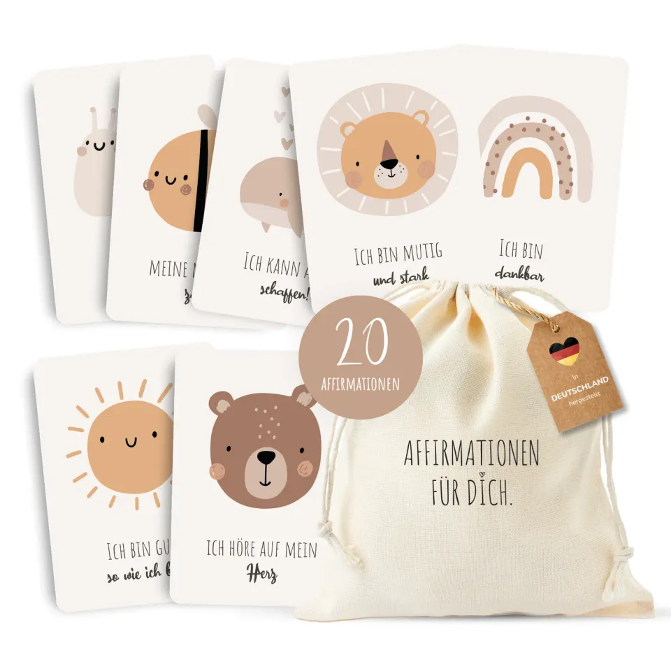 MeinBaby123 Affirmations-Karten Kinder 10 Karten