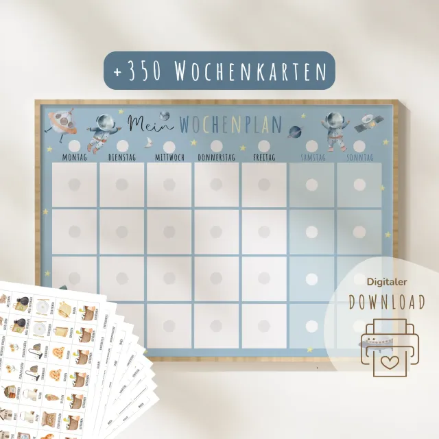 MeinBaby123 Astronauten Wochenplan Kinder PDF