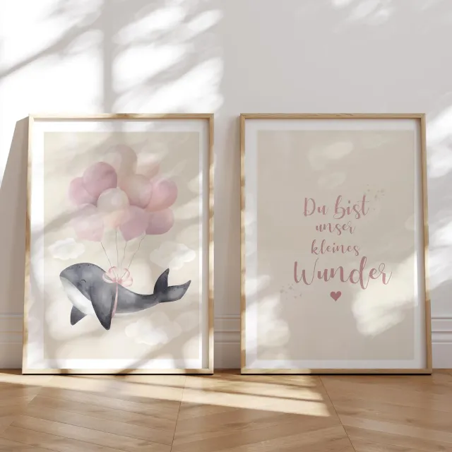 MeinBaby123 Wal Poster A2 Kinderzimmer matt