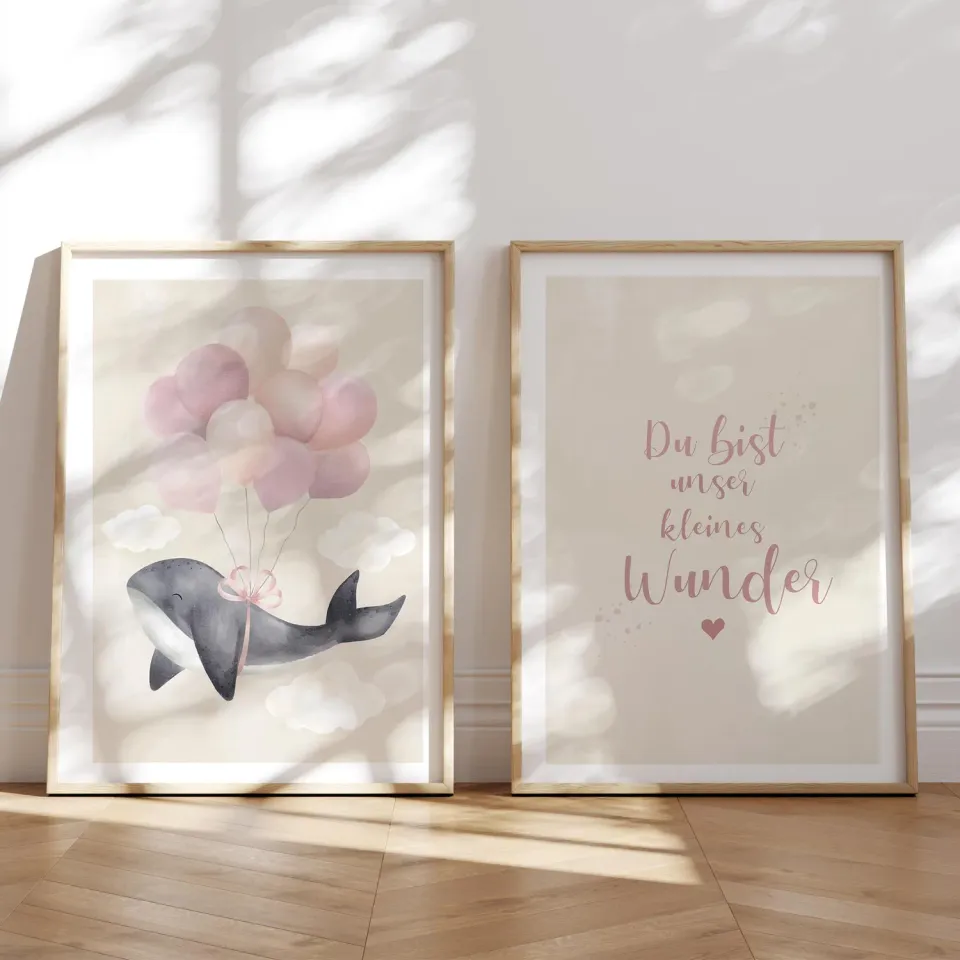 MeinBaby123 Wal Poster A2 Kinderzimmer matt
