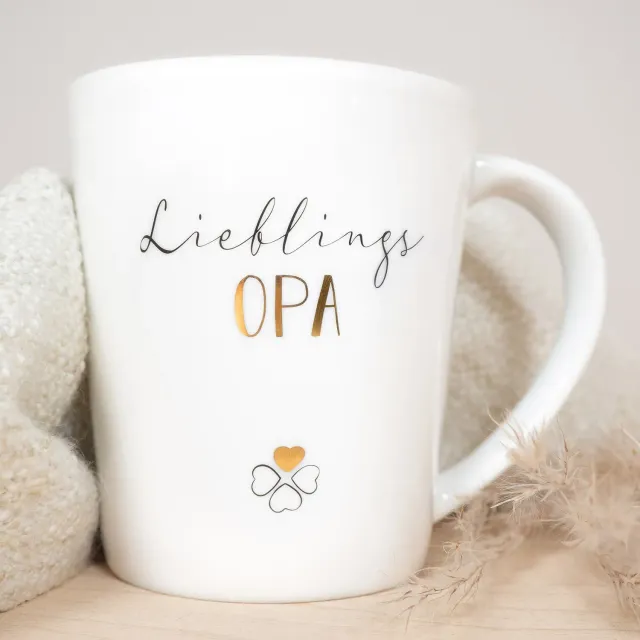 MINTKIND Lieblingsopa Porzellan Becher 250 ml Geschenk