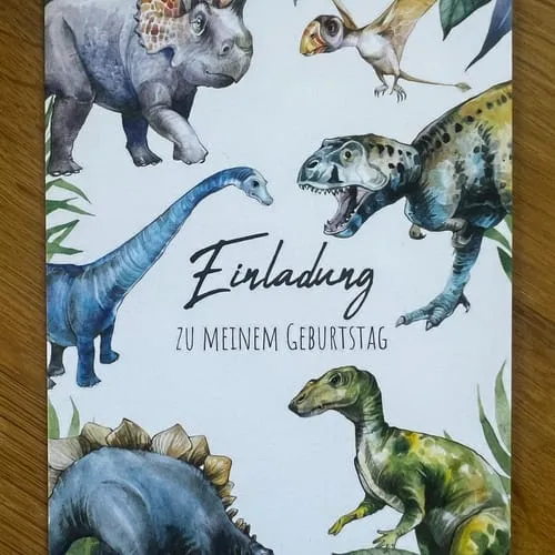 MeinBaby123 Einladungskarten Kindergeburtstag Alpaka 10er