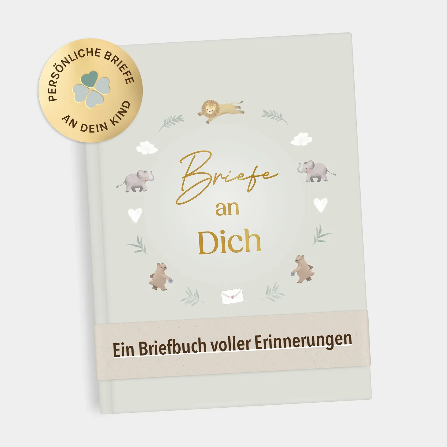 MINTKIND Briefe an Dich Briefbuch Beige gebunden 40 Briefe